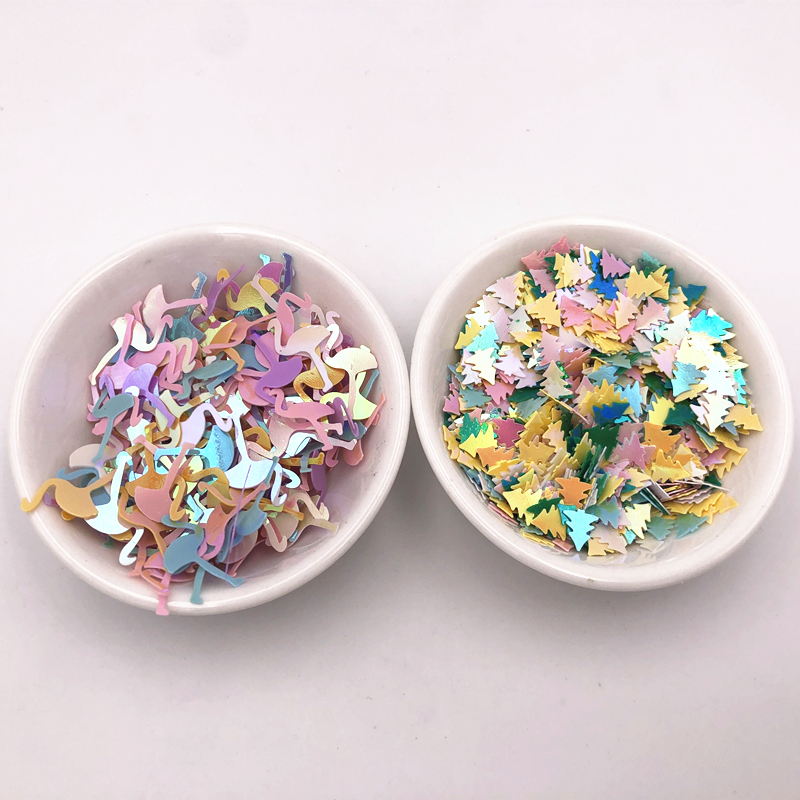 Art Craft Tree - 10g/Pack Christmas Trees And flamingo Sequins