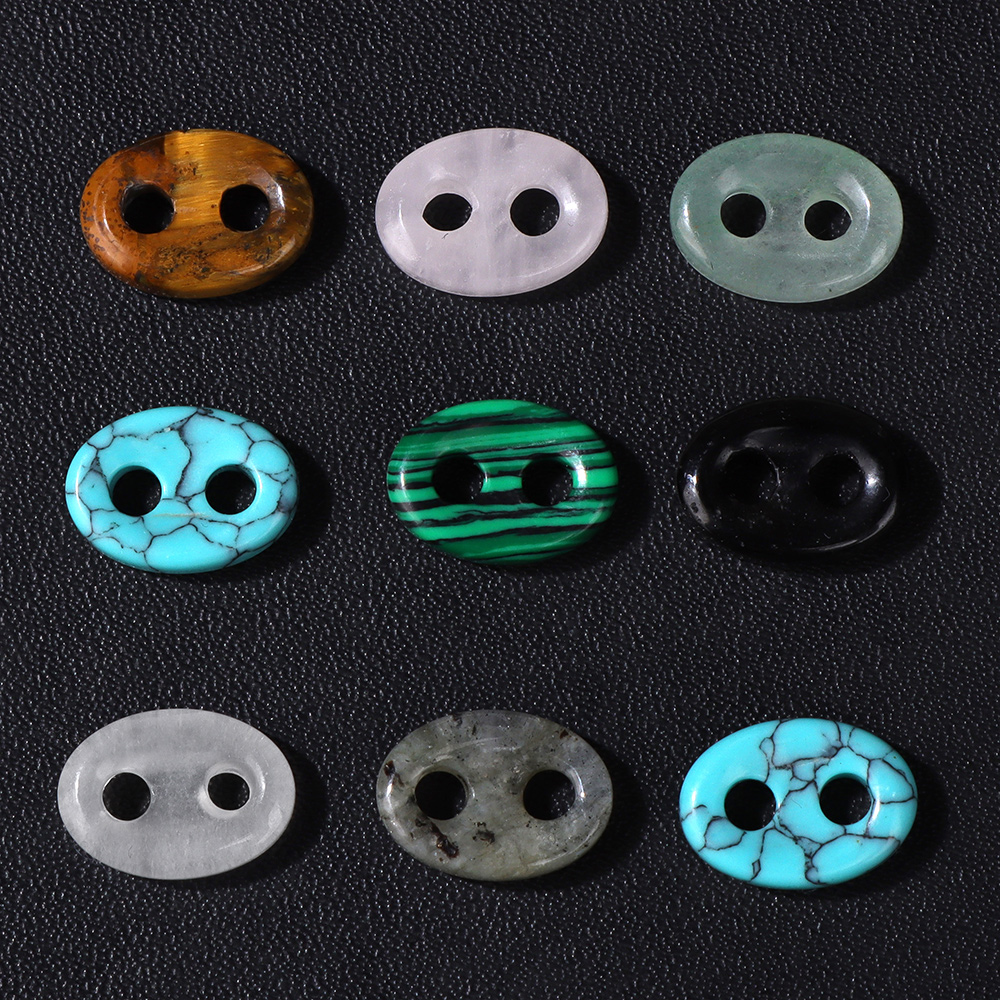 Art Craft Eyes - 2Pcs Pig Nose Shape Beads Stone