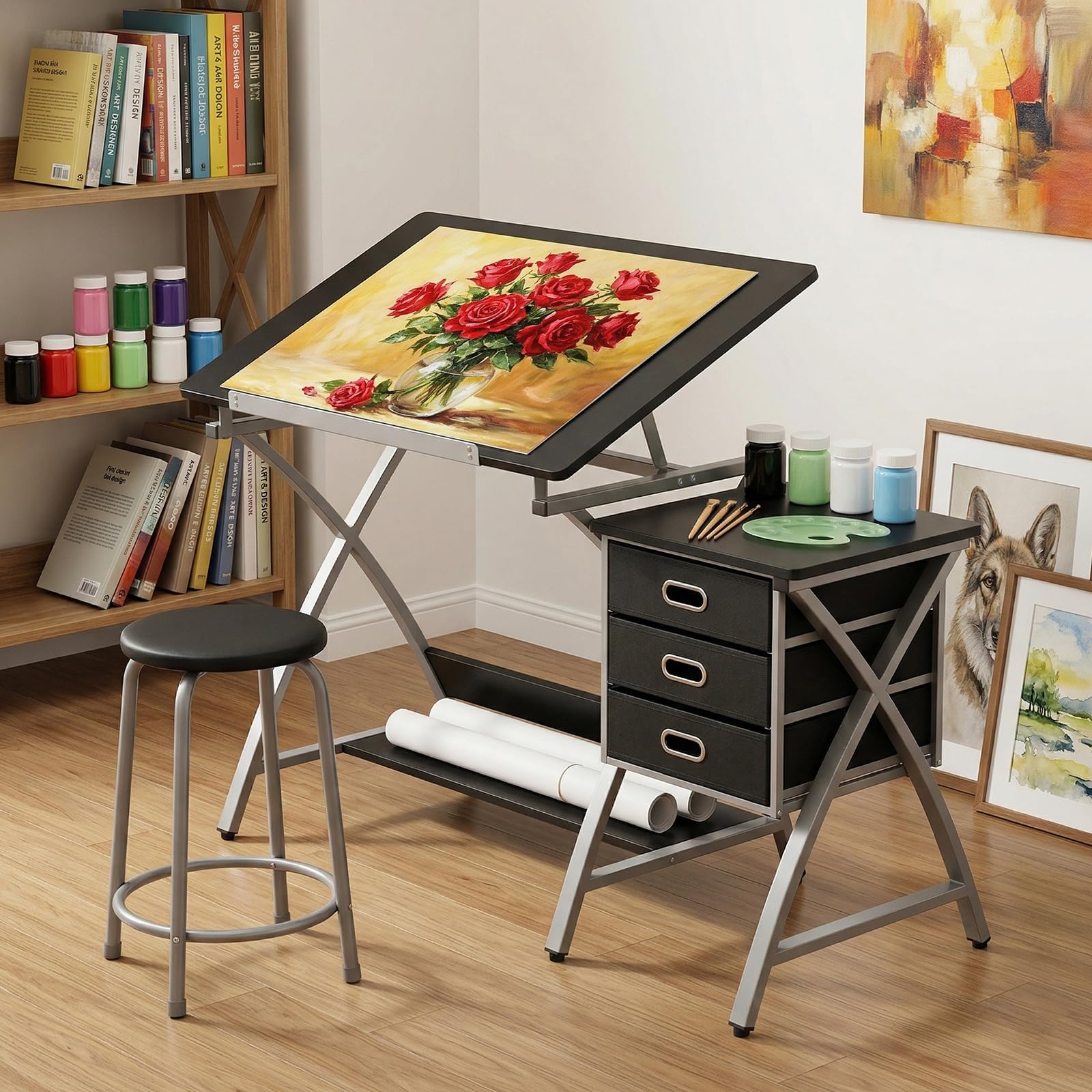 Art & Craft World - Tabletop Adjustable Drafting Table, Drawing Table