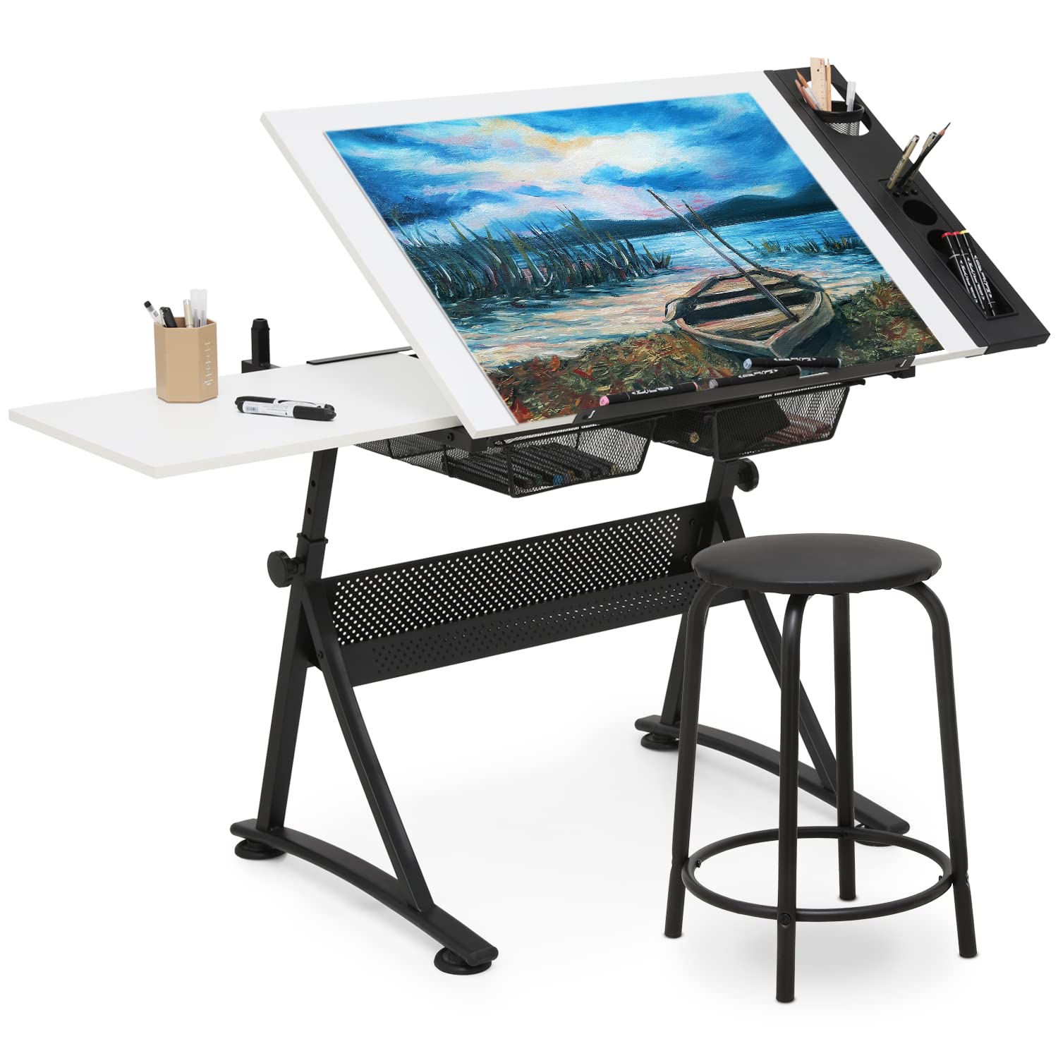Art & Craft Toys For Kids - Art Deco Drafting Table, Height-Adjustable, Tiltable