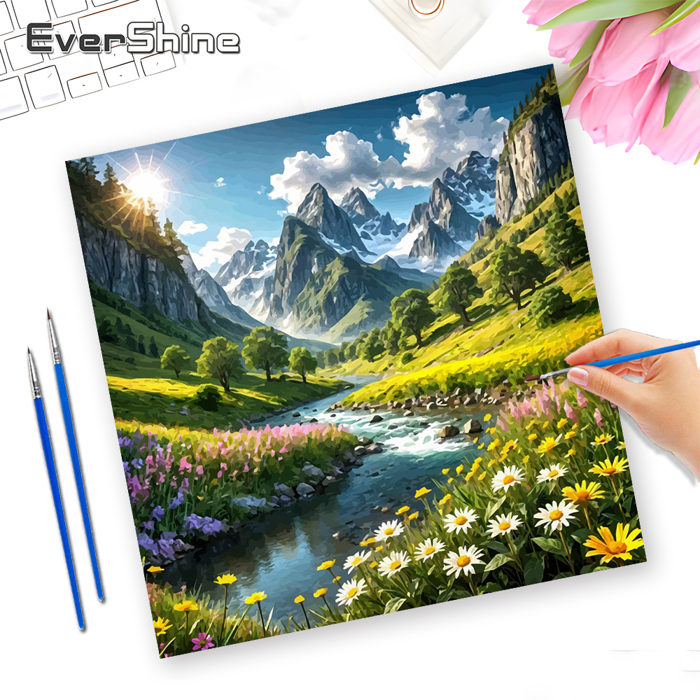 Art Craft Tree - EverShine Pictures By Numbers Landscape Handpainted