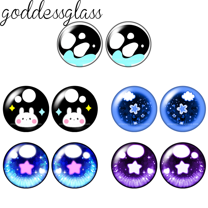 Art Craft Eyes - Glass Cartoon Doll Eyes Star Rabbit