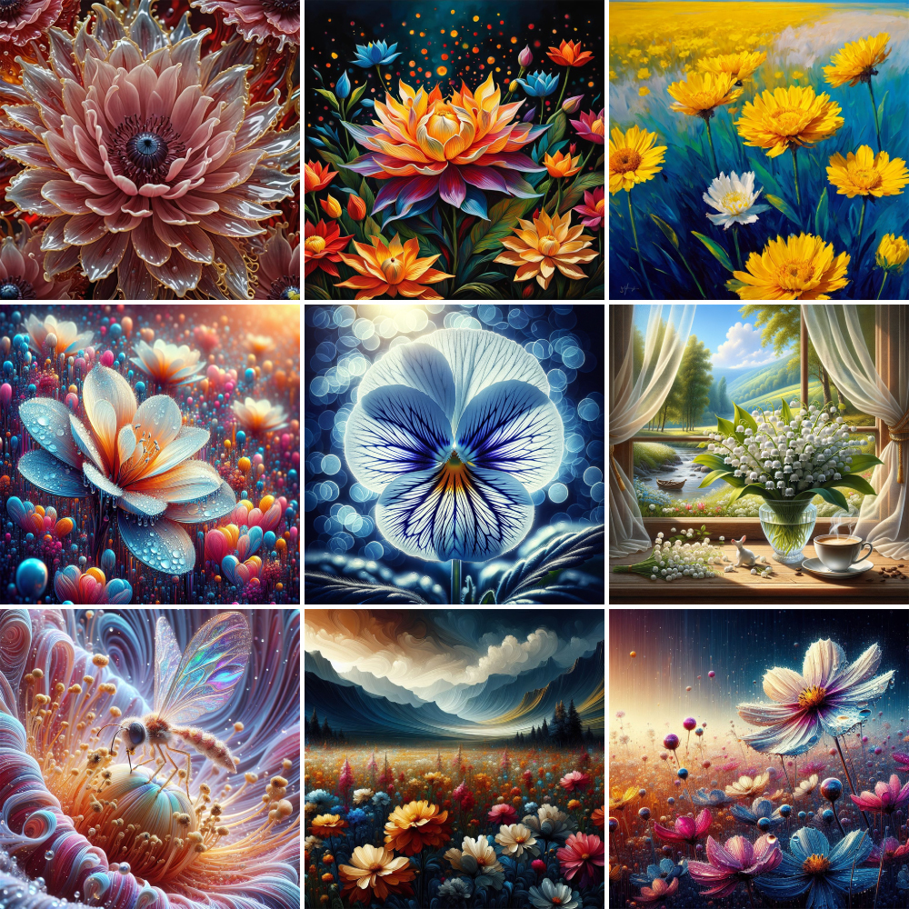 Flowers Pansy Lotus Paint By N - مراجعة Art Craft Gift Ideas وسعره