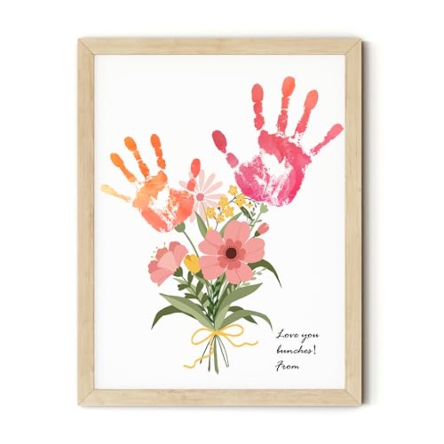 Flower Bouquet Handprint Art C - مراجعة Art & Craft Toys For Kids وسعره