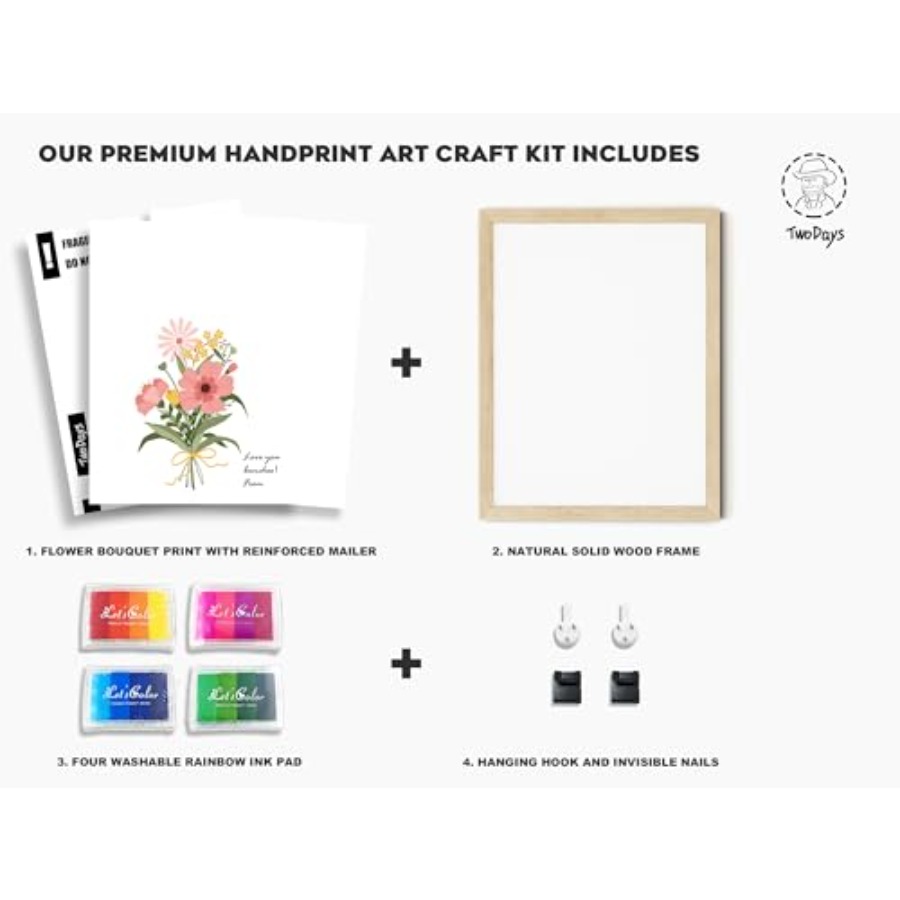 Flower Bouquet Handprint Art C - مراجعة Art & Craft Toys For Kids وسعره