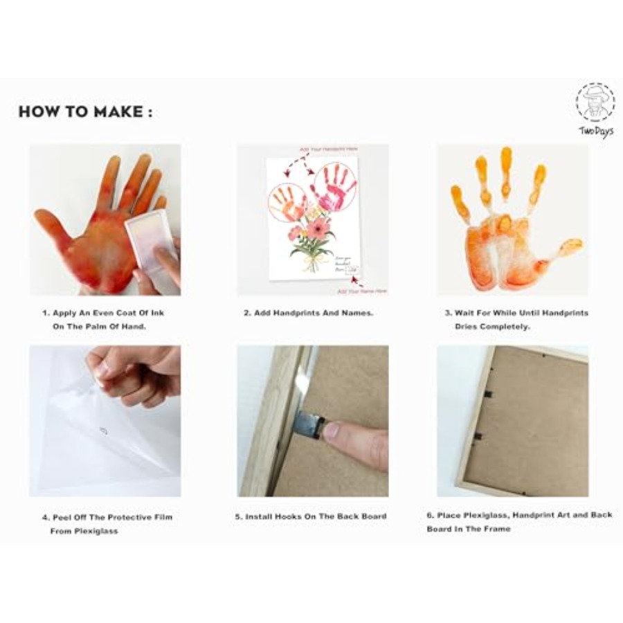 Flower Bouquet Handprint Art C - مراجعة Art & Craft Toys For Kids وسعره