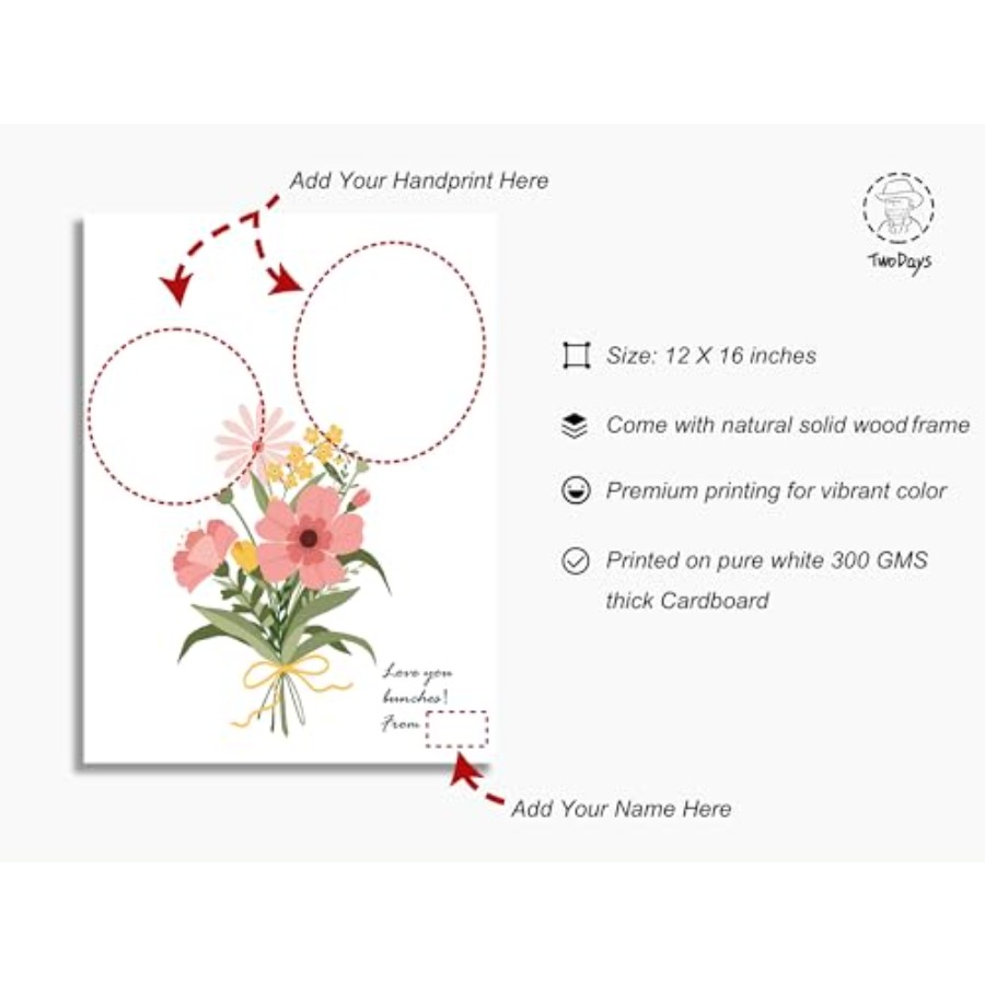 Flower Bouquet Handprint Art C - مراجعة Art & Craft Toys For Kids وسعره