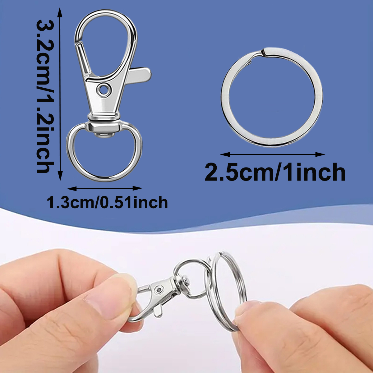 10/20/30/50 Set Swivel Keychai - مراجعة Art Craft Market وسعره