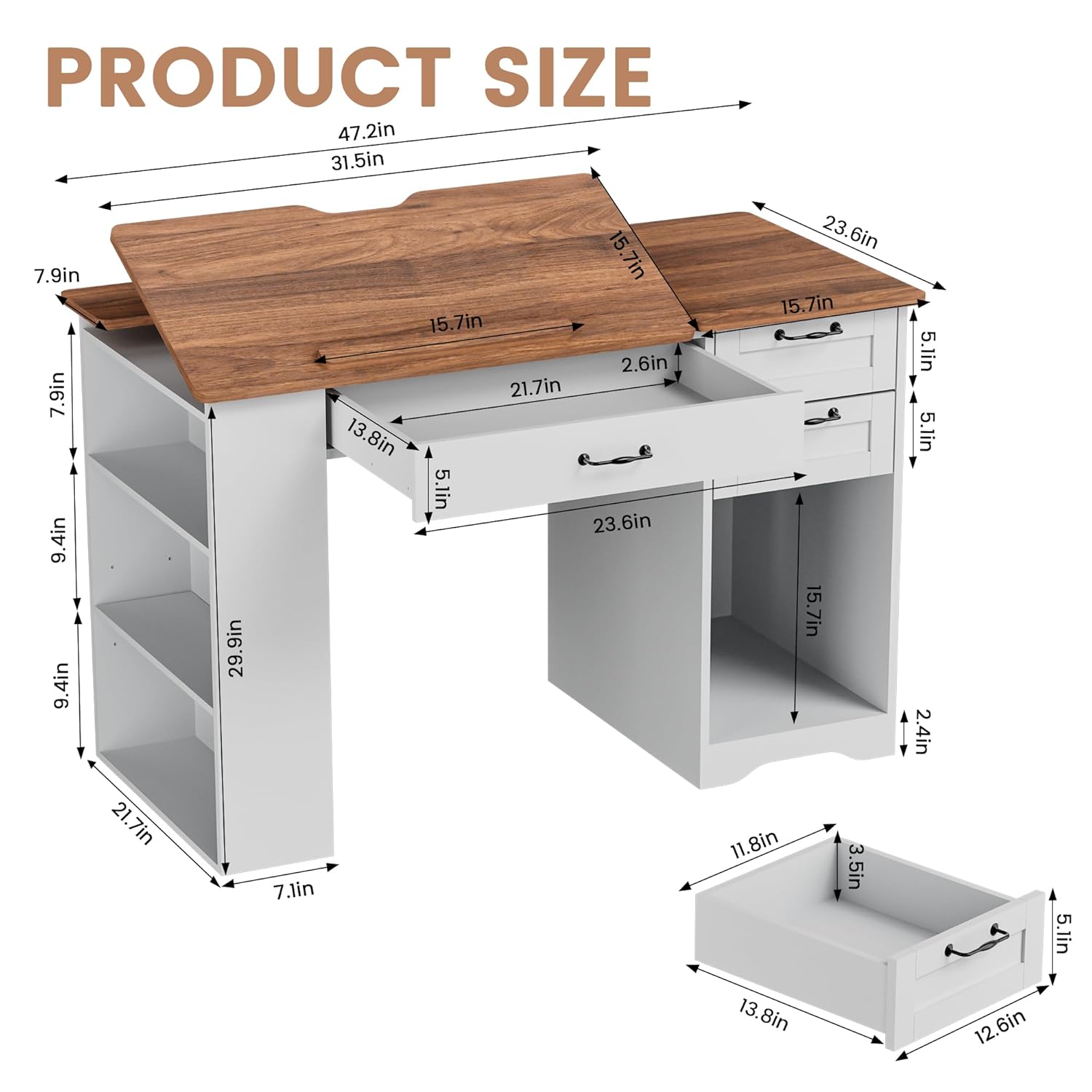 Drafting Table with Storage Ca - مراجعة Art & Craft Toys For Kids وسعره