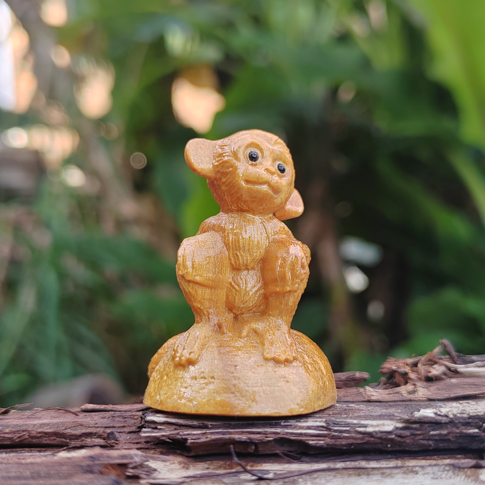 Monkey Wood Carving Statue, An - مراجعة Art And Craft Jungle وسعره