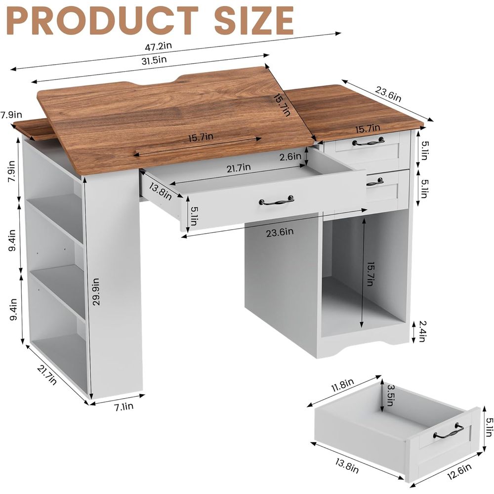 Drating Table with Storage Cab - مراجعة Art & Craft Toys For Kids وسعره