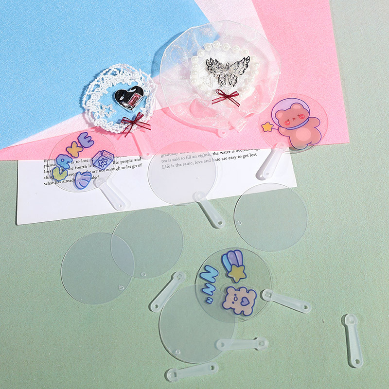 Mini Blank Fans, Transparent D - مراجعة Art Craft Gift Ideas وسعره