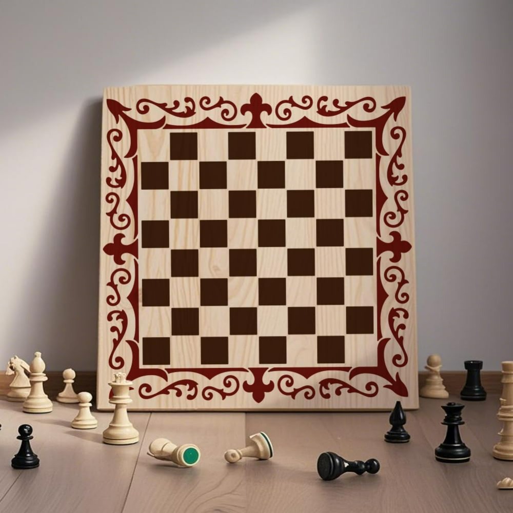 2Pcs Chess Pieces Stencil Lace - مراجعة Art Craft Board وسعره
