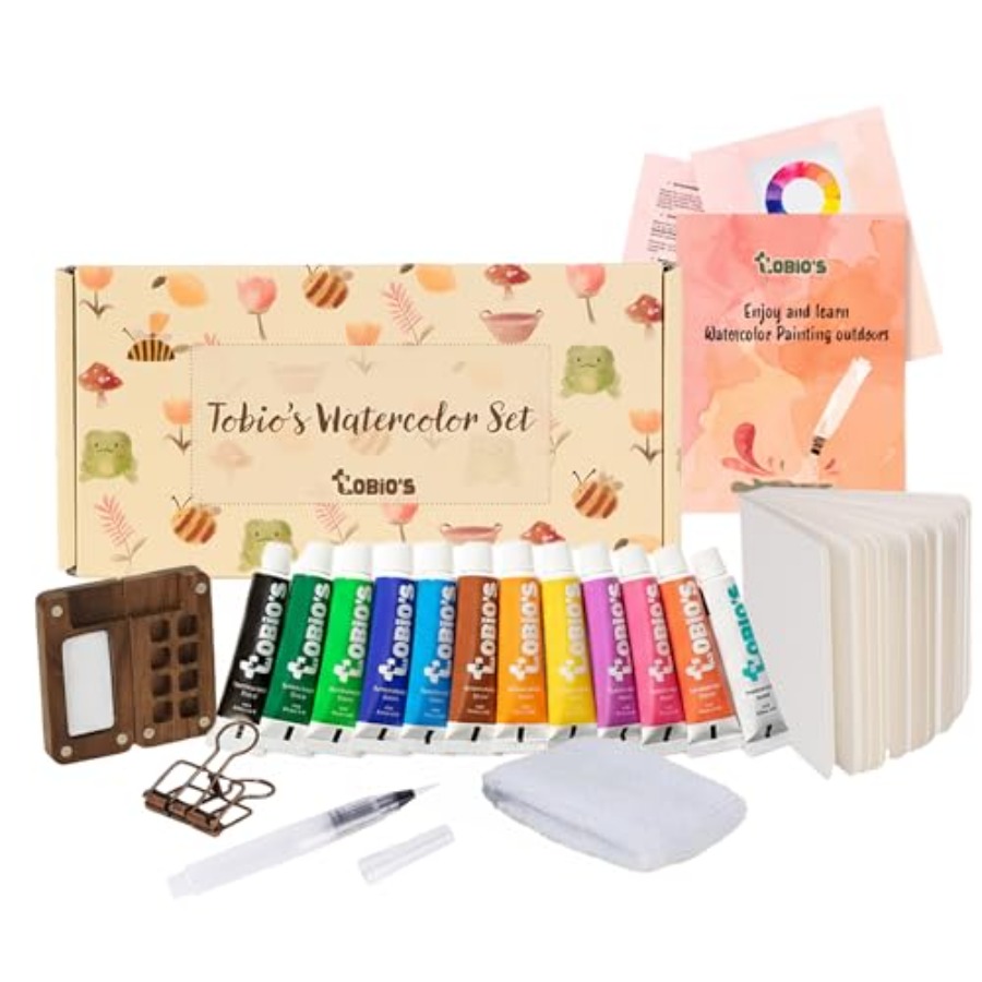 Original Mini Wooden Watercolo - مراجعة Art & Craft Toys For Kids وسعره