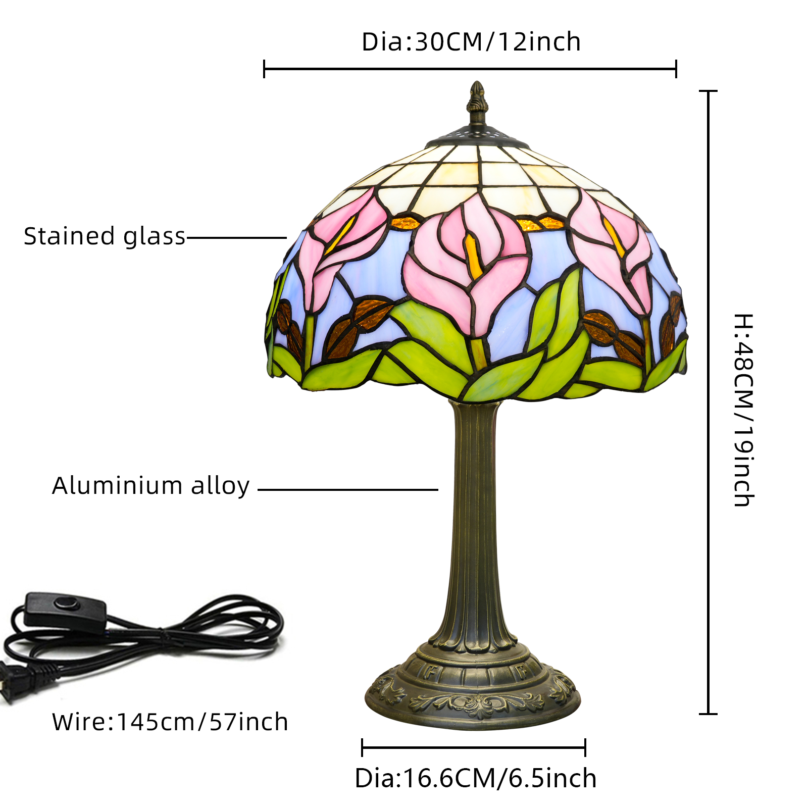 Modern calla lily flower desk  - مراجعة Light Art And Craft وسعره