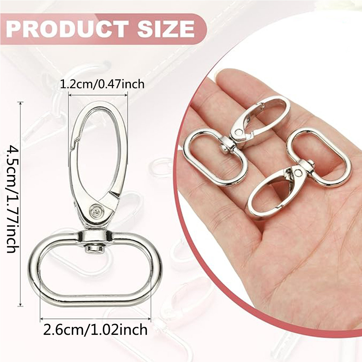 12/20/35 Pcs Swivel Lobster Cl - مراجعة Art Craft Market وسعره