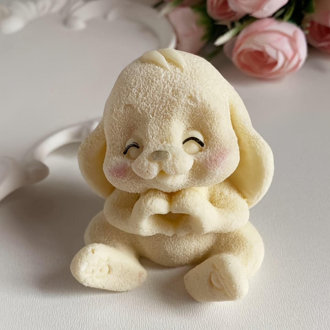 1pc Adorable Rabbit Resin Sili - مراجعة Art Craft Eyes وسعره