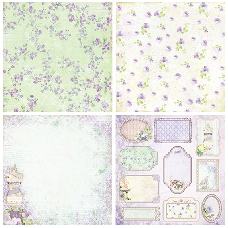 24 Sheets Light Purple Flower  - مراجعة Light Art And Craft وسعره