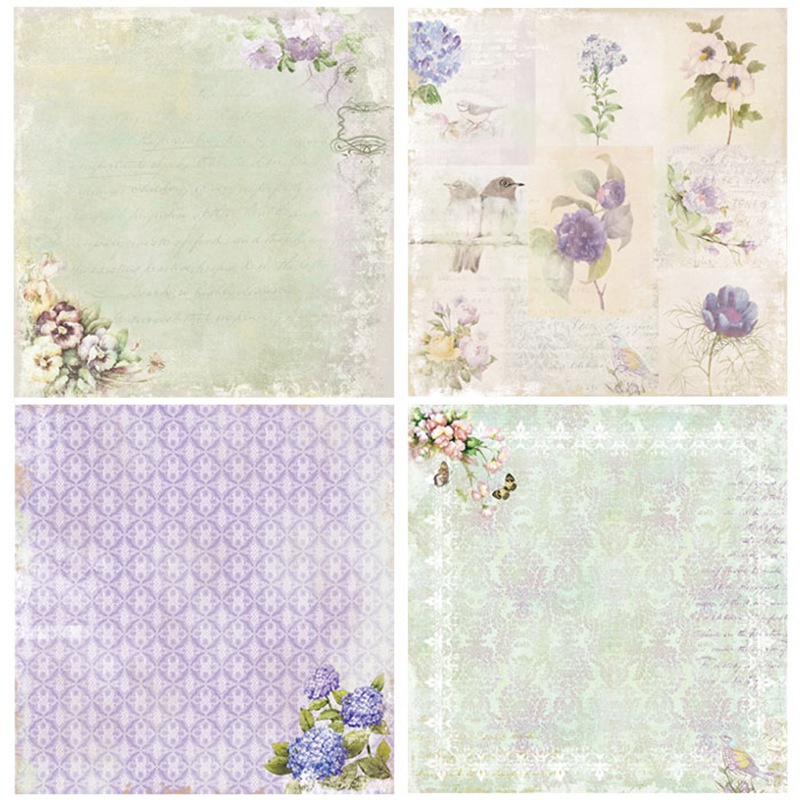 24 Sheets Light Purple Flower  - مراجعة Light Art And Craft وسعره