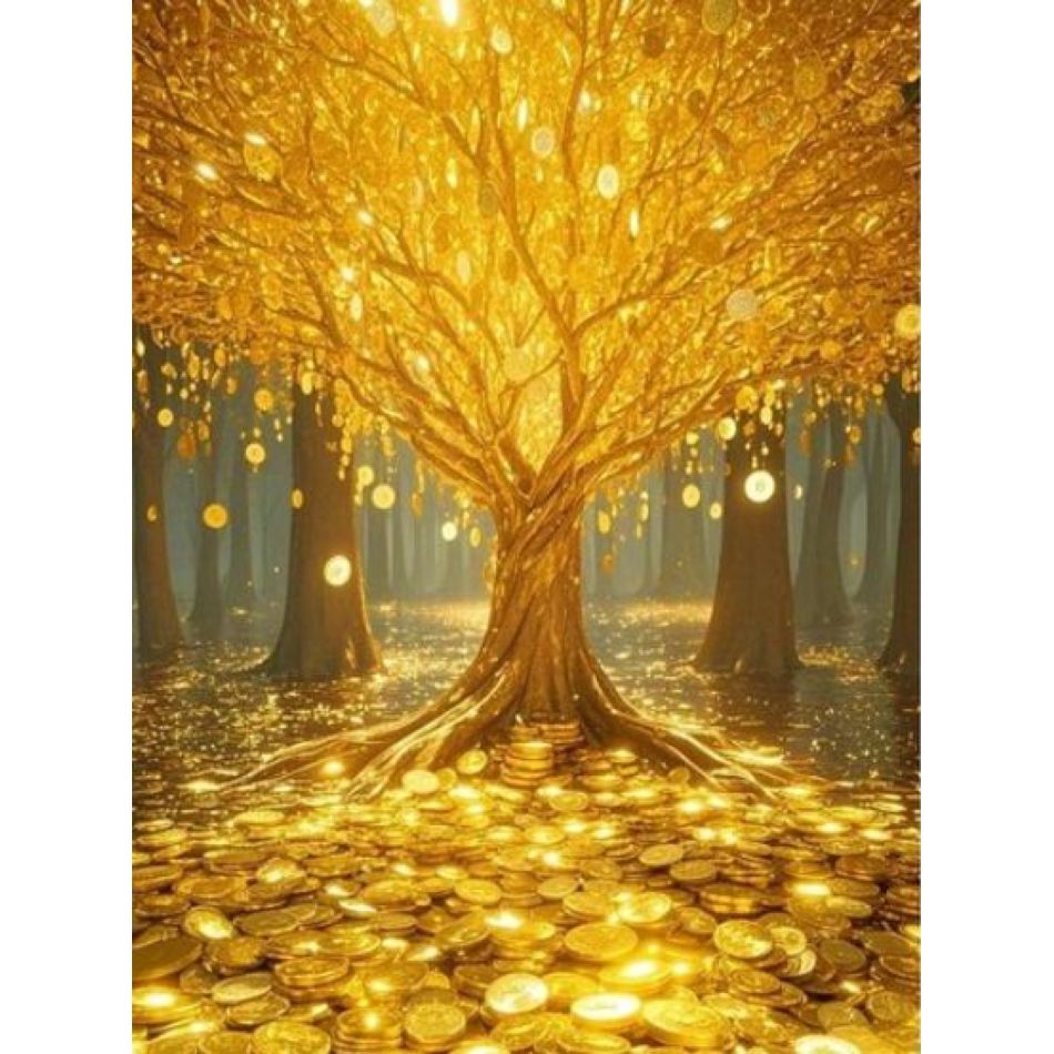 RUOPOTY The Golden Tree 5d Dia - مراجعة Art Craft Tree وسعره