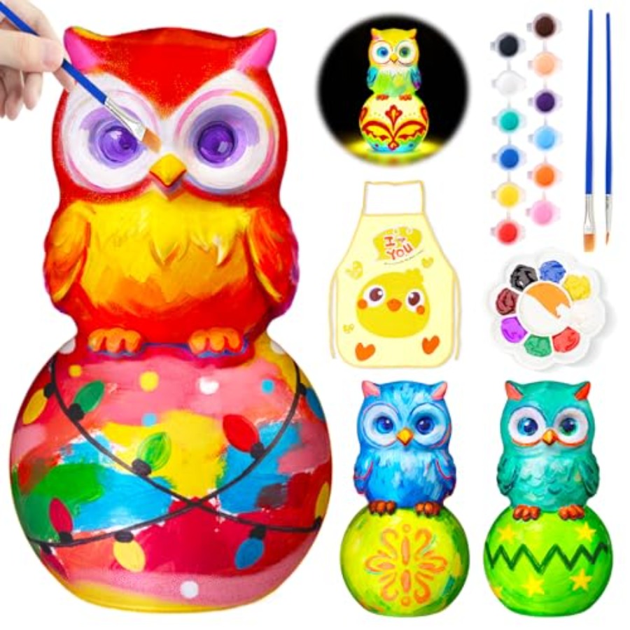 Paint Your Own Lamp Kit, Arts  - مراجعة Light Art And Craft وسعره
