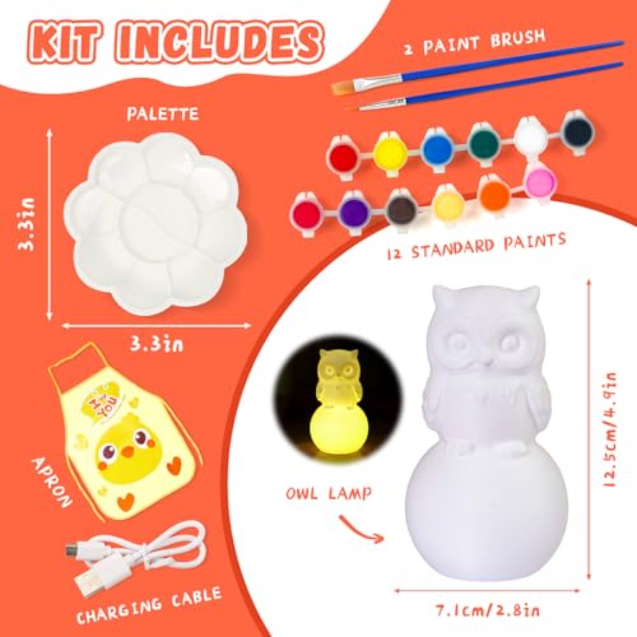 Paint Your Own Lamp Kit, Arts  - مراجعة Light Art And Craft وسعره