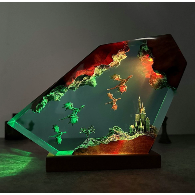 Resin Art Lamp Night Light Fir - مراجعة Light Art And Craft وسعره