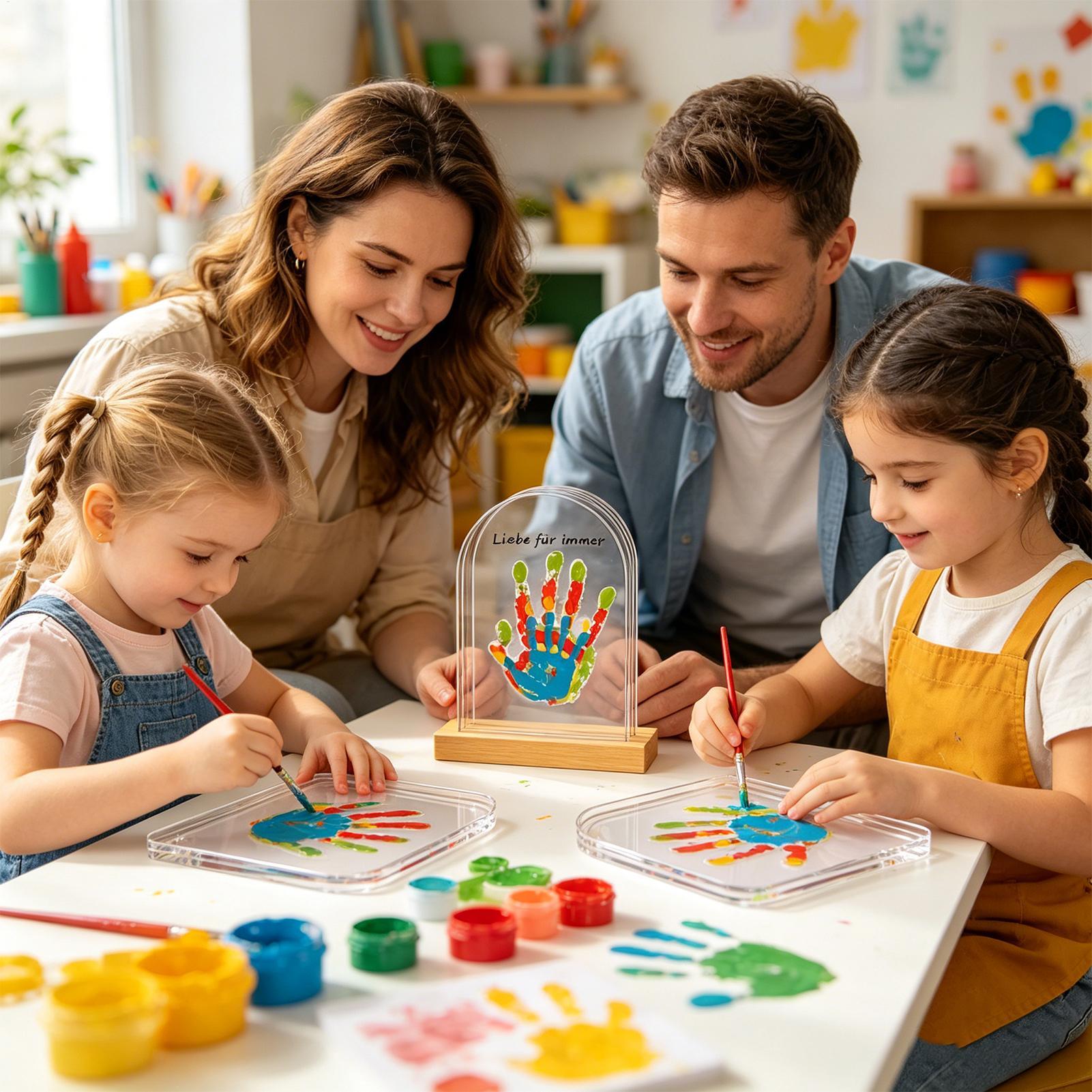 Family Handprint Kit with Ligh - مراجعة Light Art And Craft وسعره