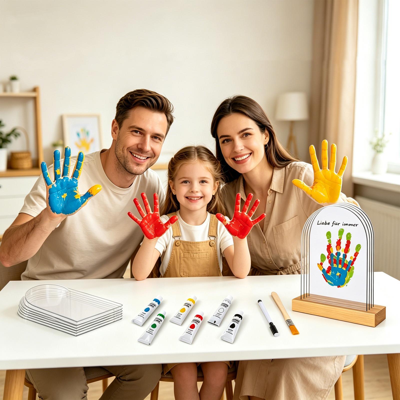Family Handprint Kit with Ligh - مراجعة Light Art And Craft وسعره