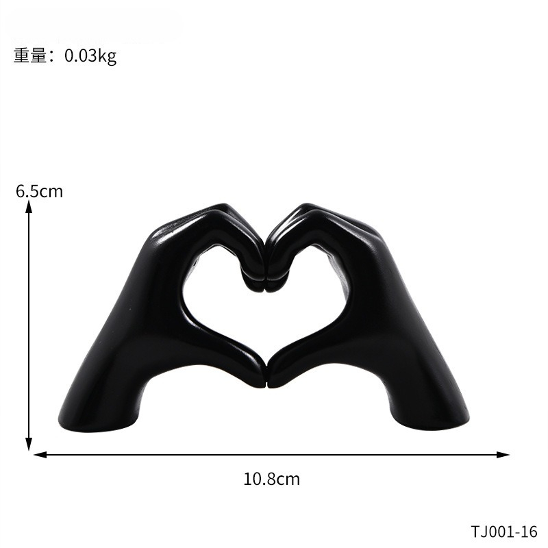 Resin Love Gesture Statues Scu - مراجعة Light Art And Craft وسعره