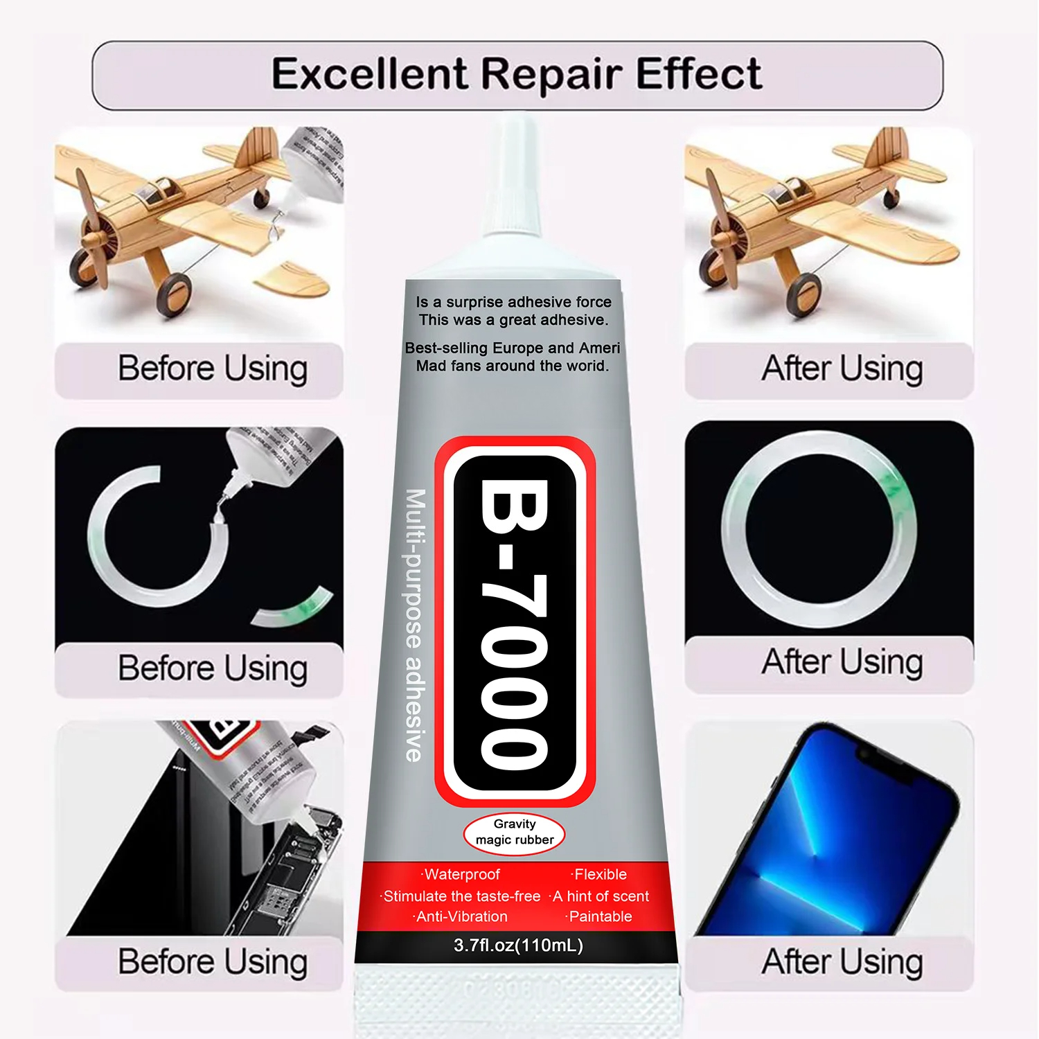 Super Glue B-7000 Loolifl 1-10 - مراجعة Art Craft Market وسعره