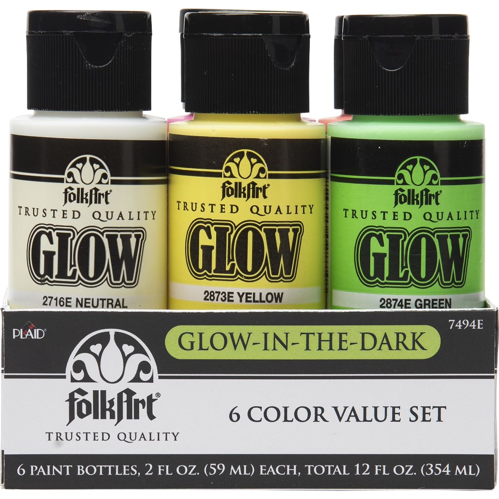 Glow in the Dark Acrylic Paint - مراجعة Light Art And Craft وسعره