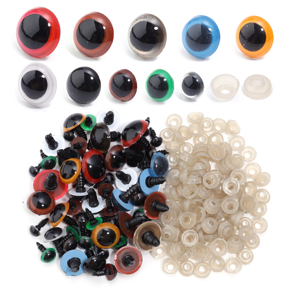 50set 8-20mm Plush Toys Black  - مراجعة Art Craft Eyes وسعره