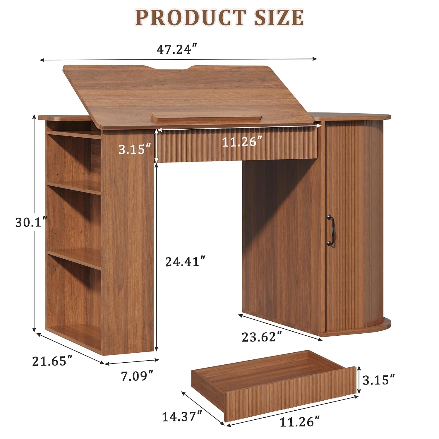 Drafting Table with Storage Ca - مراجعة Art & Craft Toys For Kids وسعره