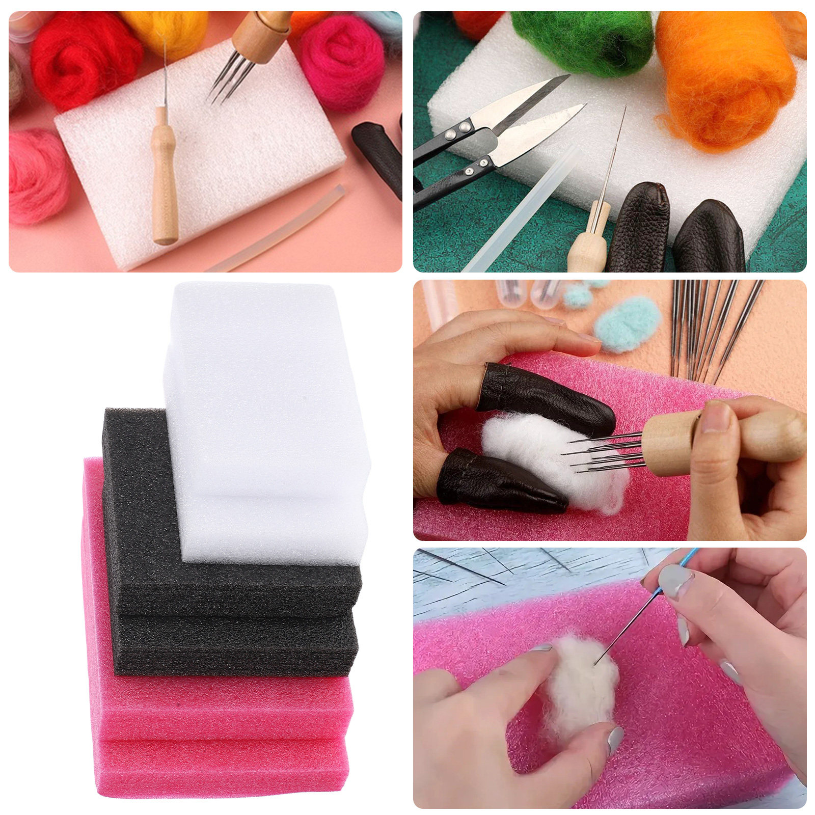 6Pcs Wool Felt Needle Felting  - مراجعة Art Craft Board وسعره