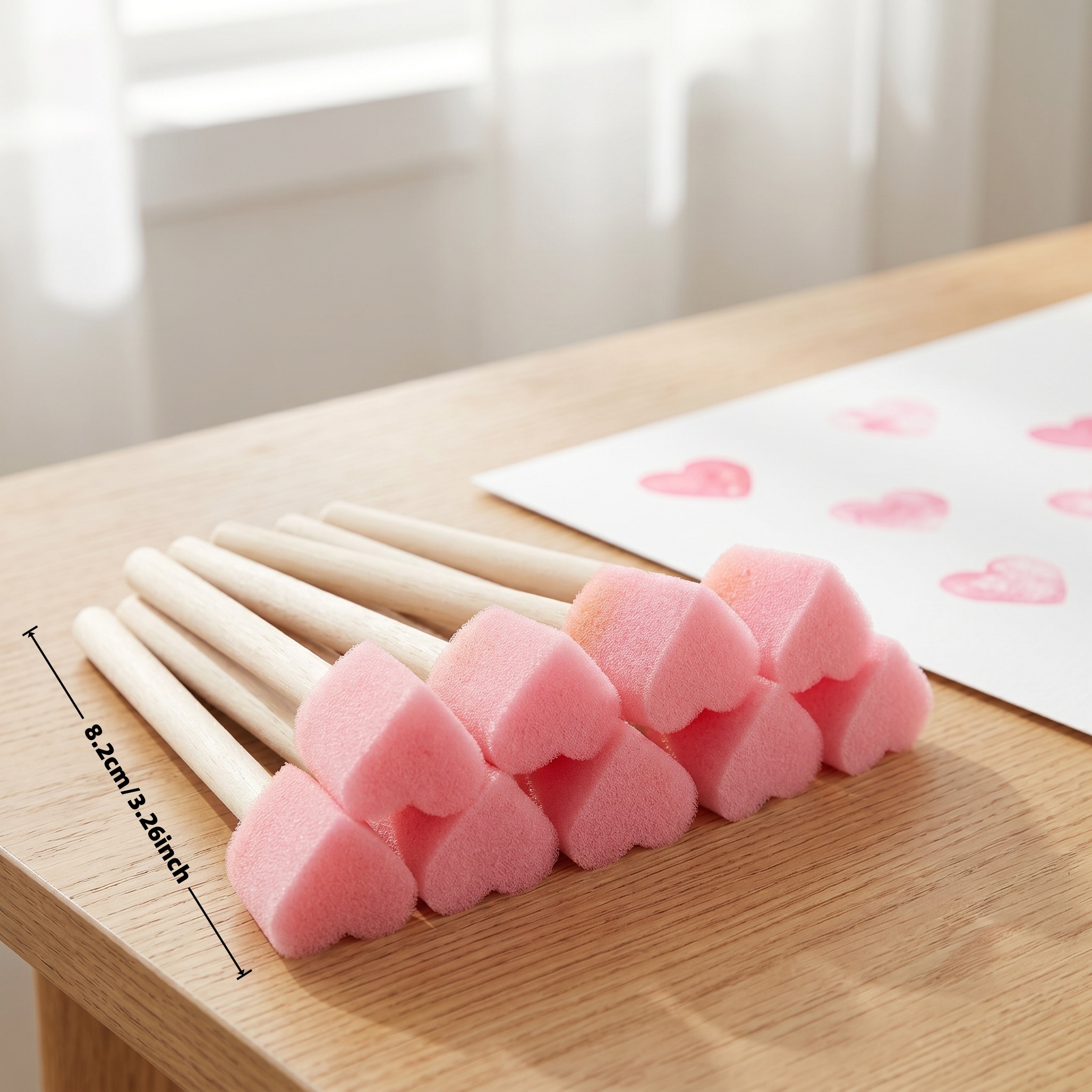Heart Shape Sponge Painting Br - مراجعة Art Craft Love وسعره