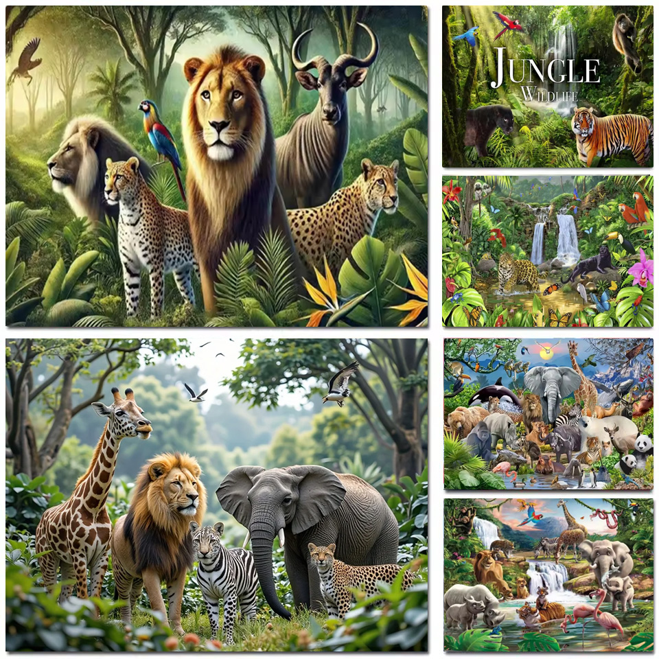 Jungle Wildlife Animals Advent - مراجعة Art And Craft Jungle وسعره