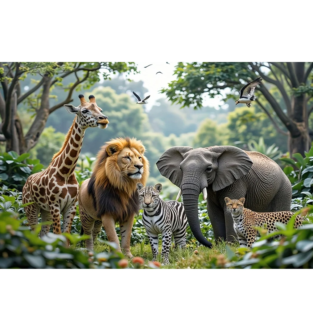 Jungle Wildlife Animals Advent - مراجعة Art And Craft Jungle وسعره