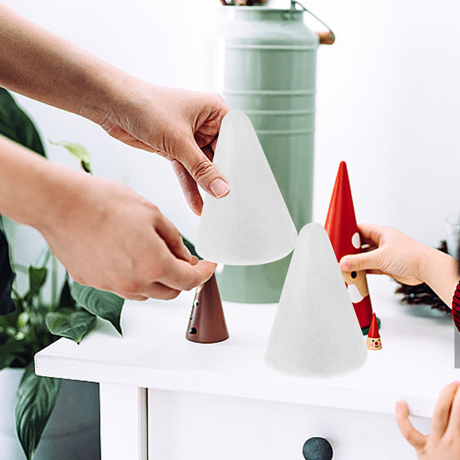 2Pcs Foam Craft Tree Cones 38x - مراجعة Art Craft Tree وسعره
