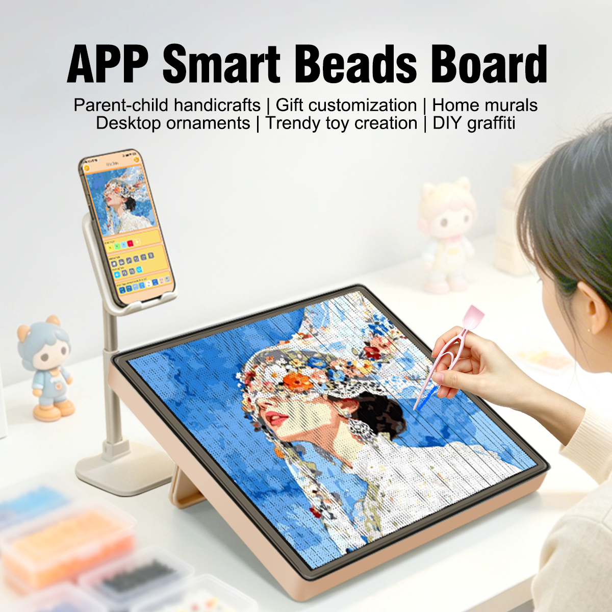 LED Fuse Beads Craft Pegboard  - مراجعة Art Craft Board وسعره