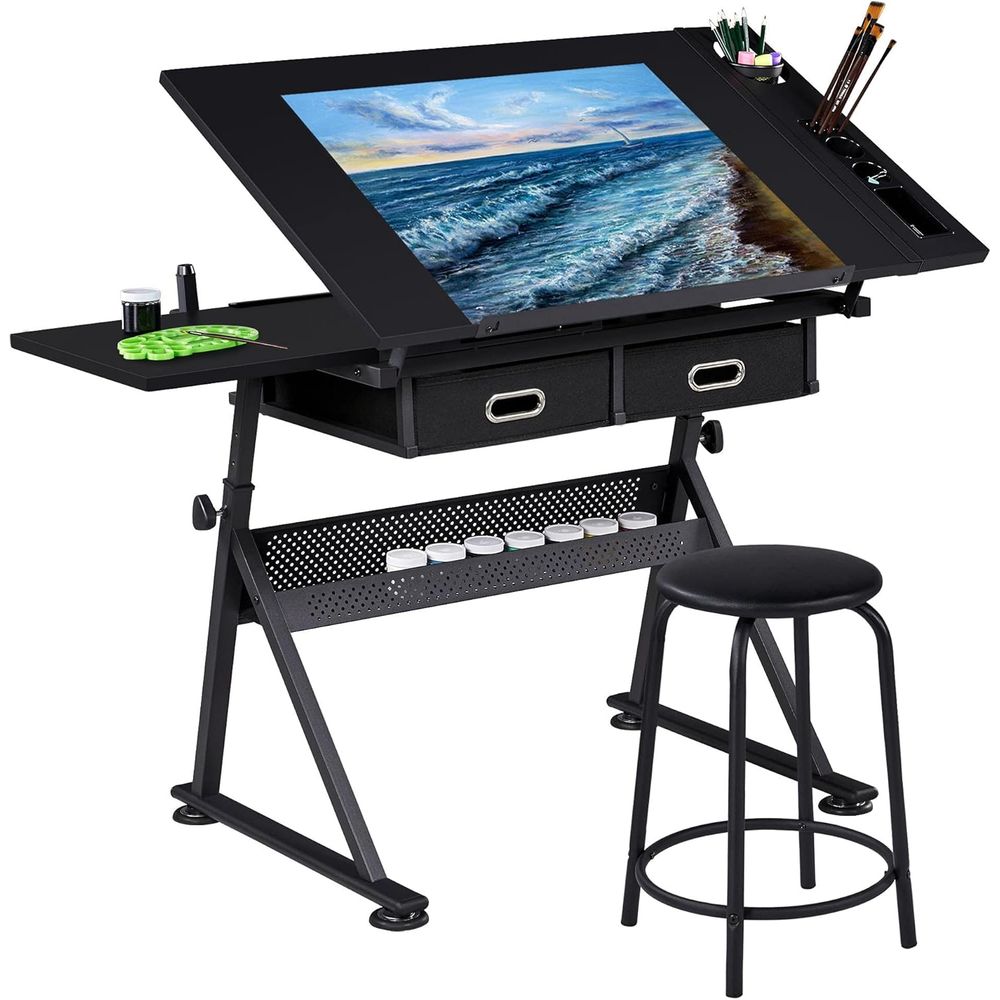 Drafting Table for Artists, He - مراجعة Art & Craft Toys For Kids وسعره