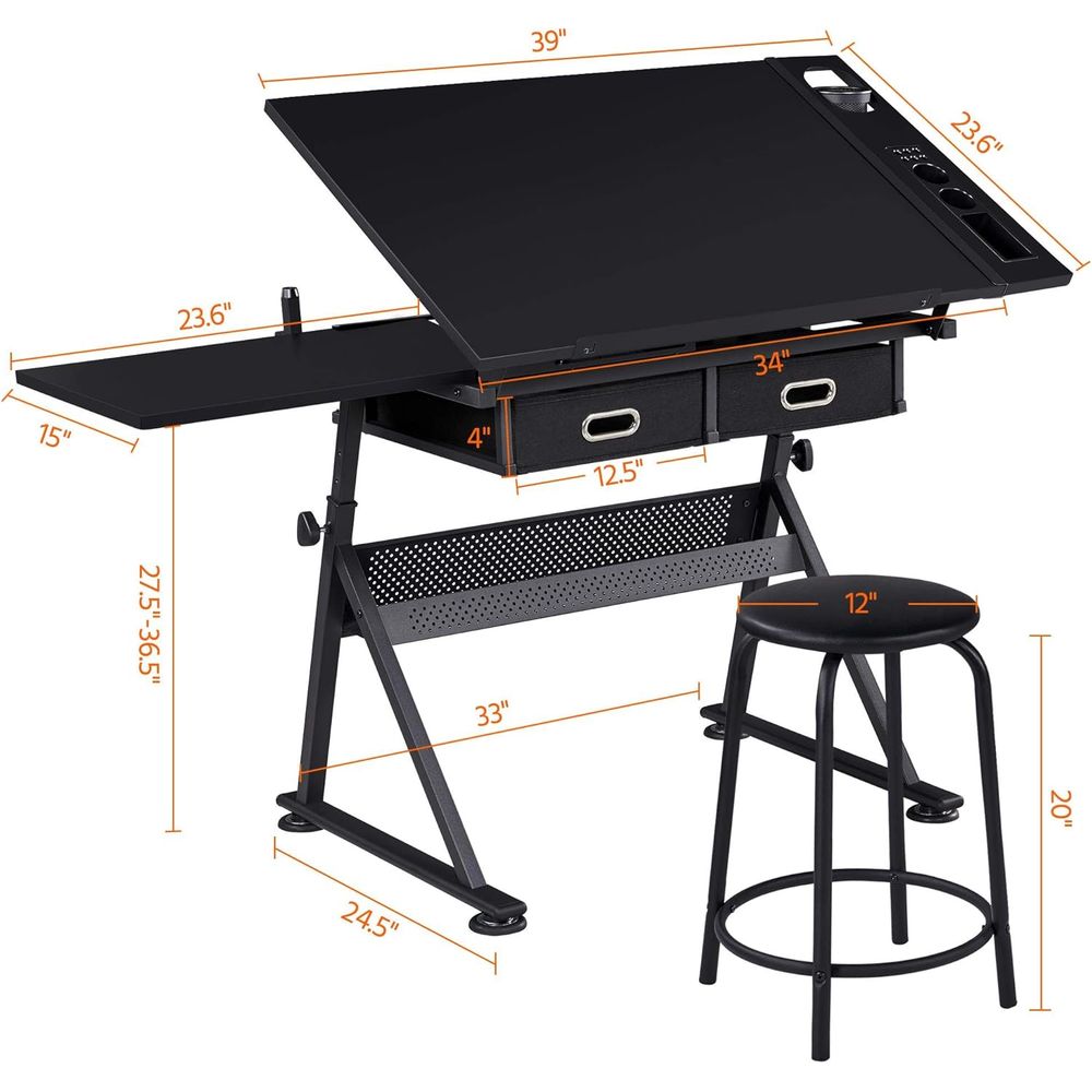 Drafting Table for Artists, He - مراجعة Art & Craft Toys For Kids وسعره