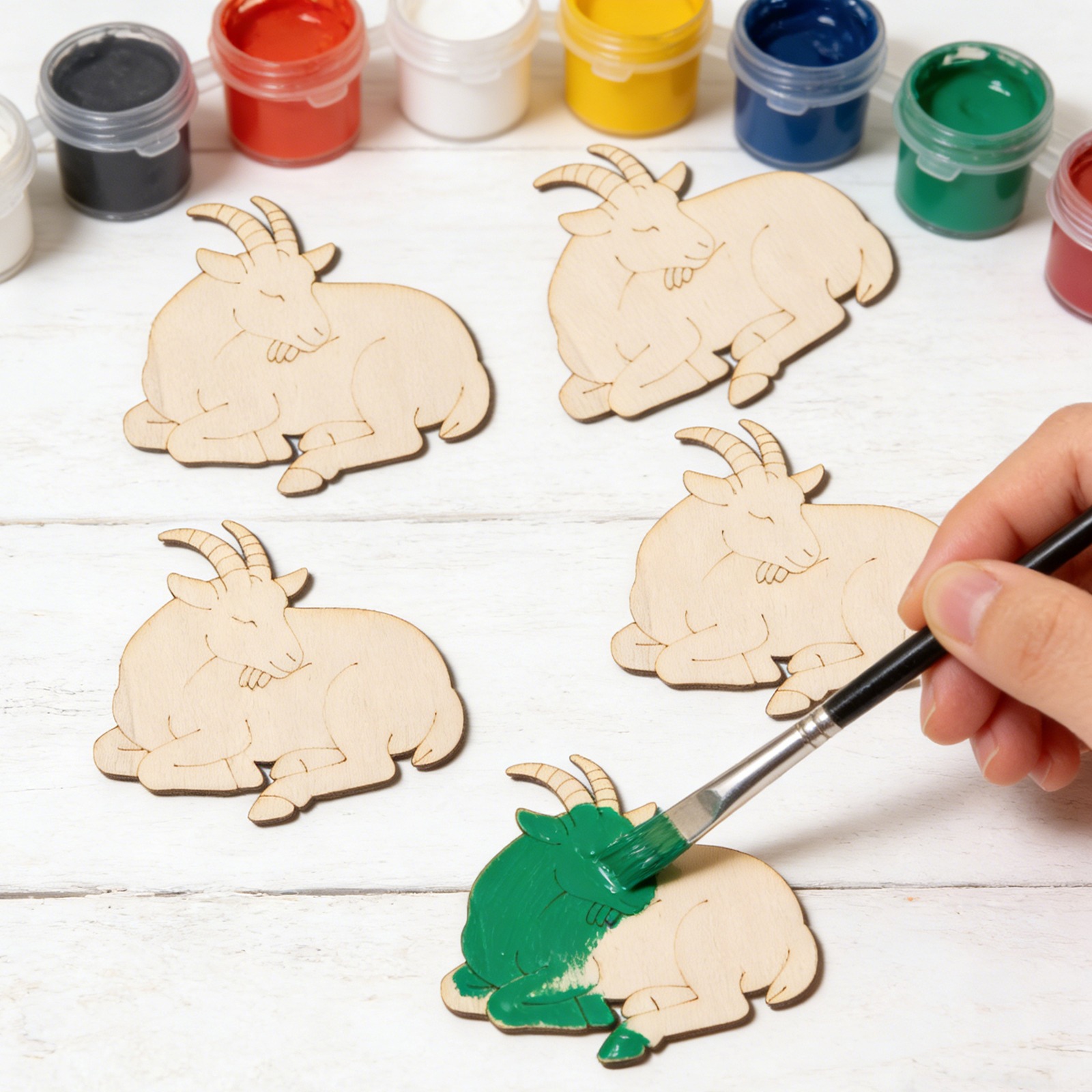 10pcs/set Unfinished Wood Shee - مراجعة Art & Craft Toys For Kids وسعره