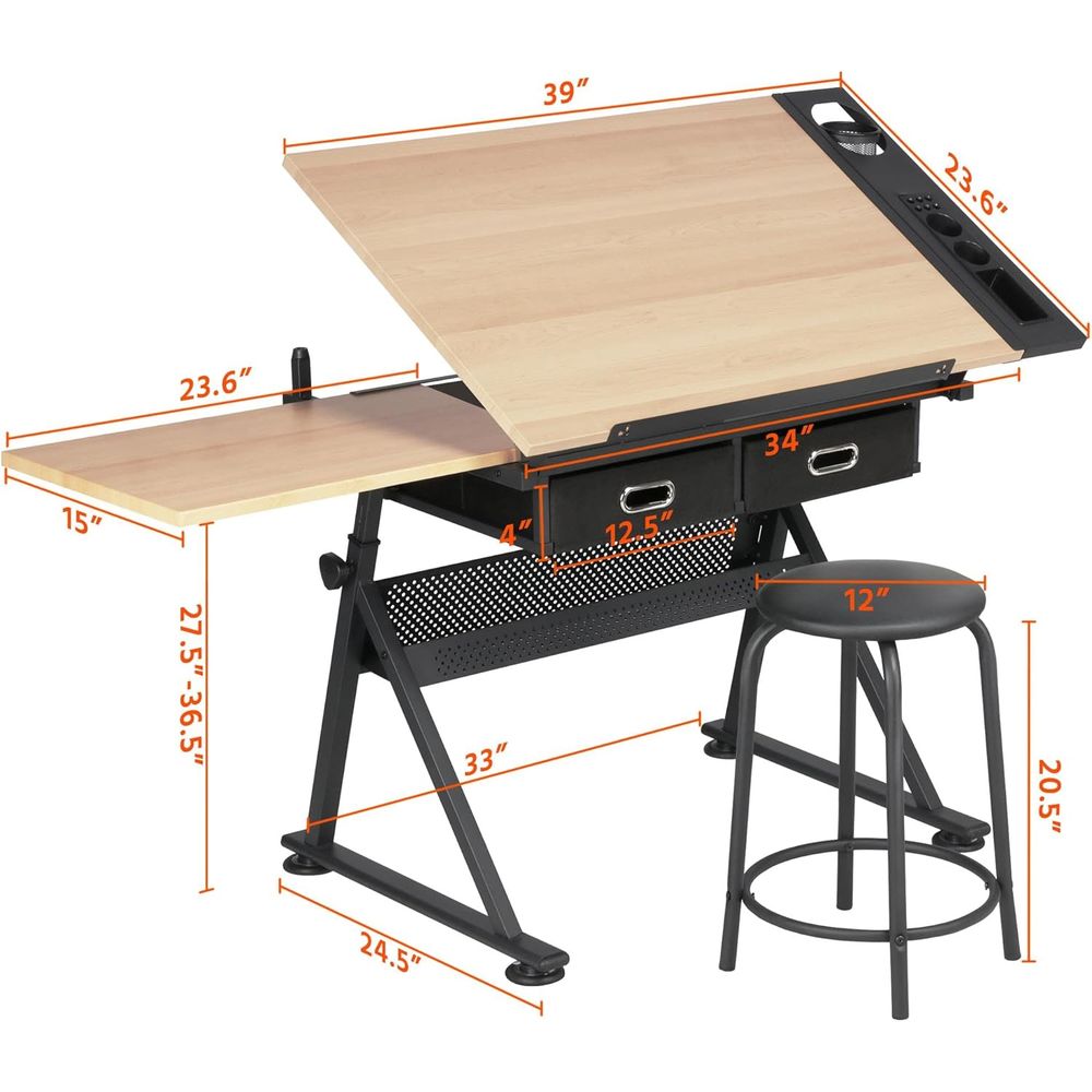 Height Adjustable Drating Tabl - مراجعة Art & Craft Toys For Kids وسعره
