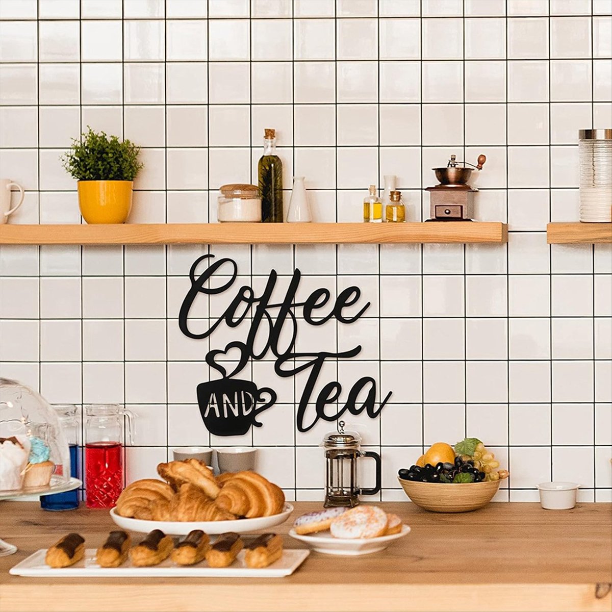 Coffee Sign and Tea Bar Metal  - مراجعة Art & Craft World وسعره