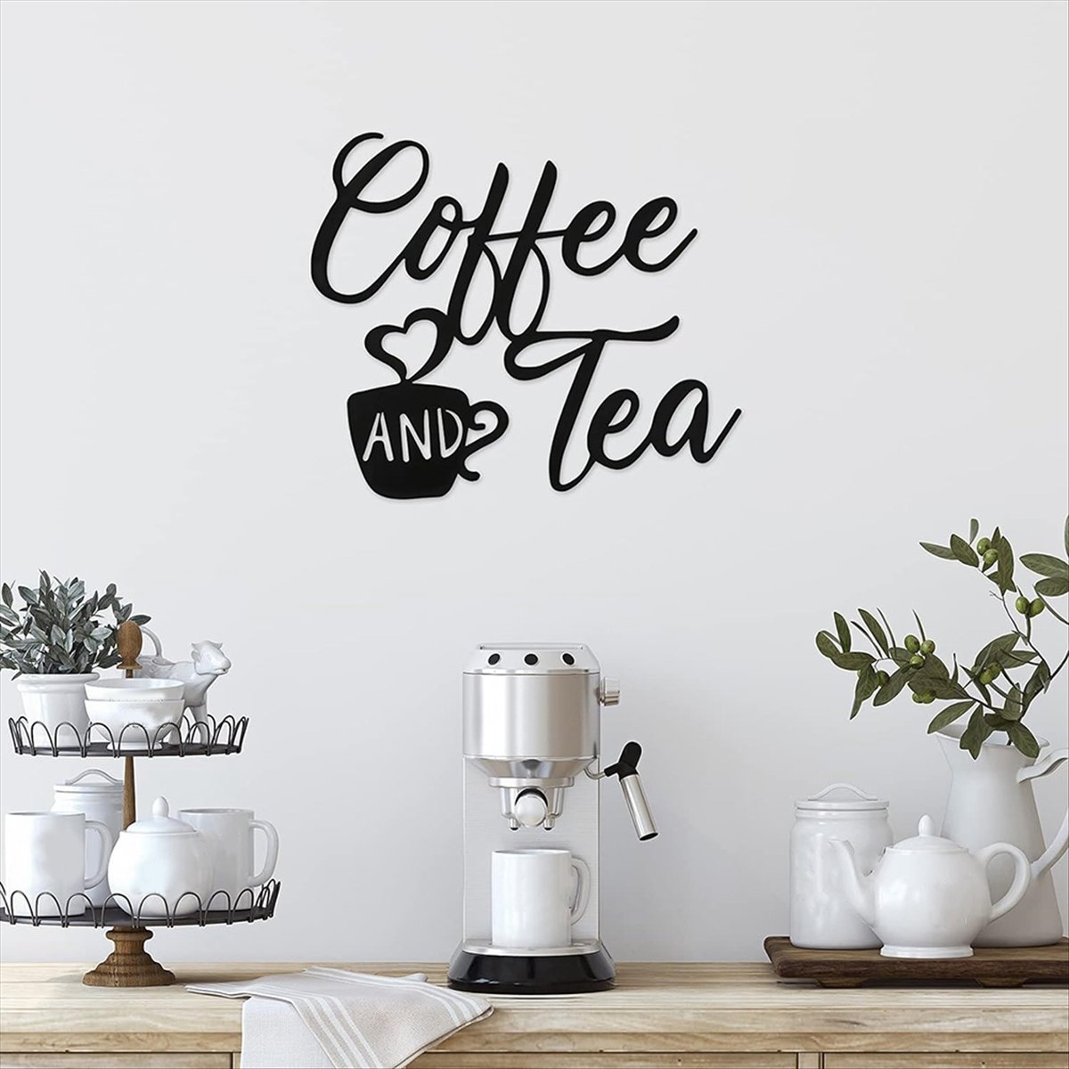 Coffee Sign and Tea Bar Metal  - مراجعة Art & Craft World وسعره