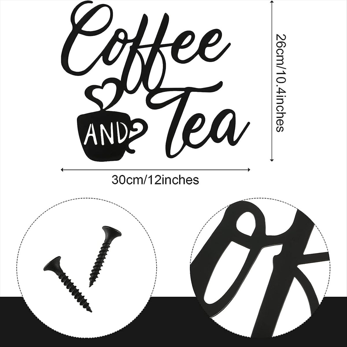 Coffee Sign and Tea Bar Metal  - مراجعة Art & Craft World وسعره