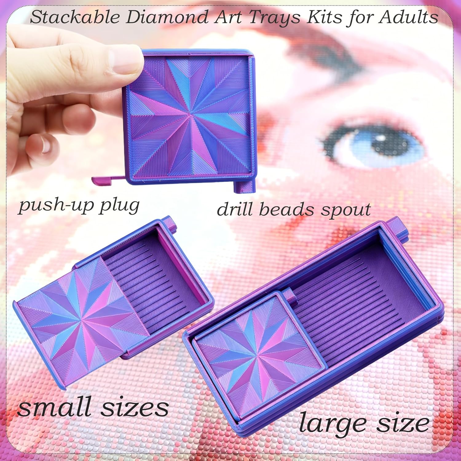 3 in 1 Diamond Art Trays With  - مراجعة Art Craft Board وسعره