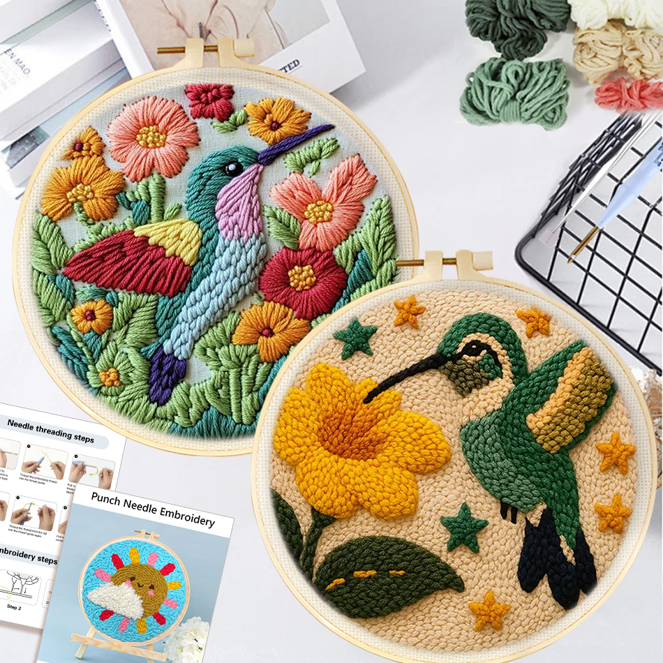 Diy Punch Needle Embroidery Ki - مراجعة Art Craft Market وسعره